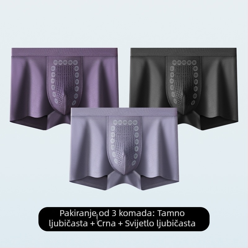 3-dijelni paket muških bokserica od modal vlakna, prozračni, antibakterijski, udoban kroj