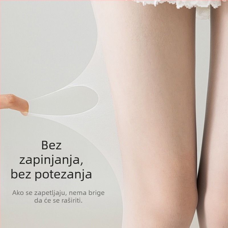 Ženske najlon čarape mentol boje, prozračne, otporne na hvatanje, UV zaštita, ultratanke 5D