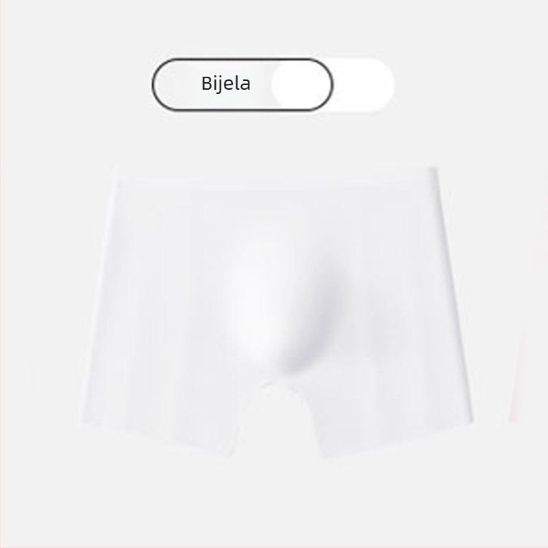 Muške bokserice Ice Silk s bezšavnim dizajnom, brzo se suše, srednji pojas, 95% najlona s 100% pamukom u preponama