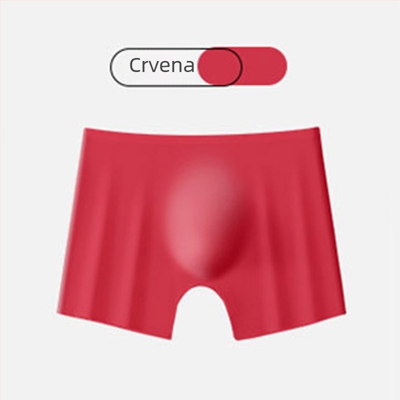 Muške bokserice Ice Silk s bezšavnim dizajnom, brzo se suše, srednji pojas, 95% najlona s 100% pamukom u preponama