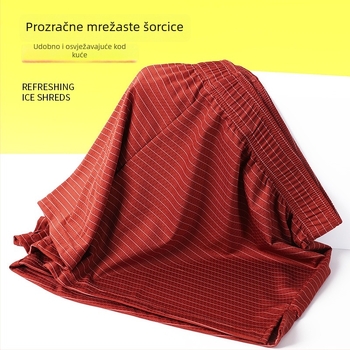 Mauber muške bokserice od najlona, visokog struka, brzo se suše i prozračne, pleteni materijal, jednobojne, pamukova podstava