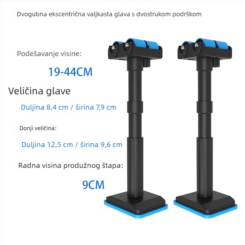 Univerzalni nosač za montažu ormara s podesivim podizanjem i ekscentričnim valjkom, od najlona