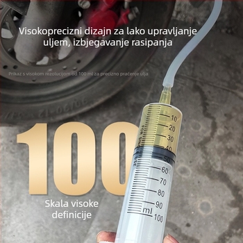 Set alata za održavanje disk brzine motocikla s cijevi za ulje, cilindrom s iglom za dopunu, uređajem za ispuštanje zraka i pumpom gore-dolje