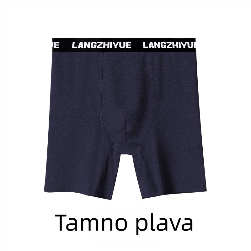 Muške pamuk boxerice s dugim nogama, visokim strukom, 90–95% pamuka, prozračne