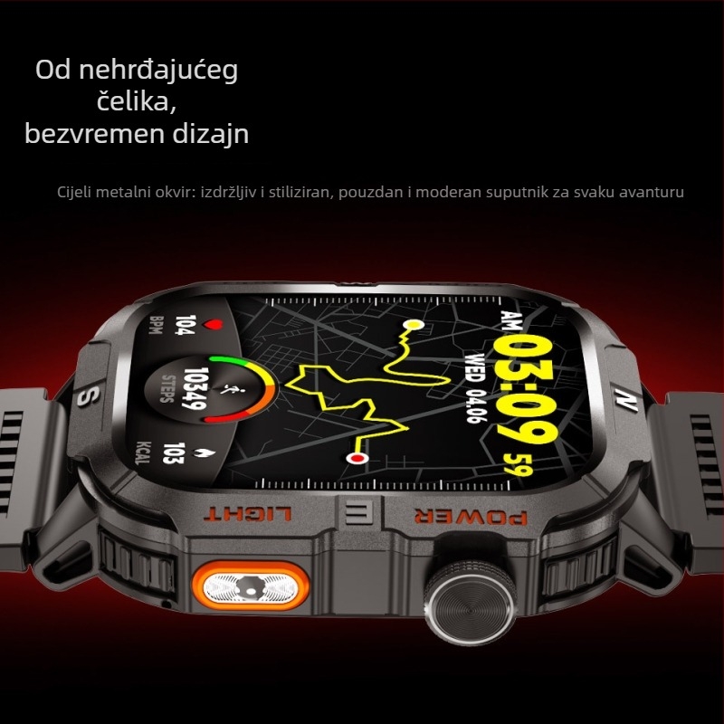 Pametni sat s GPS/Beidou pozicioniranjem, Bluetooth pozivi, vodootporan za svakodnevnu upotrebu, praćenje otkucaja srca i detekcija zasićenosti kisikom u krvi