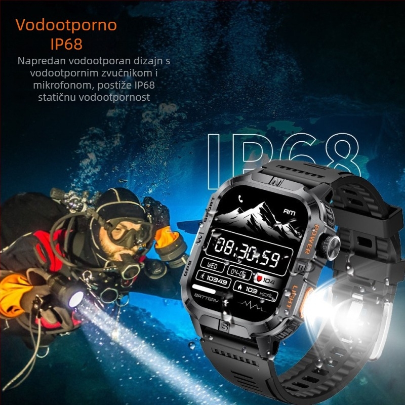 Pametni sat s GPS/Beidou pozicioniranjem, Bluetooth pozivi, vodootporan za svakodnevnu upotrebu, praćenje otkucaja srca i detekcija zasićenosti kisikom u krvi