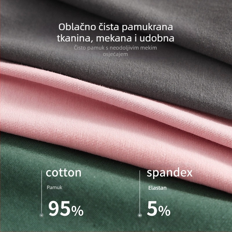 Muške boxerice od pamuka s mogućnošću prilagođenog logotipa, prozračne, srednji pojas, OEM podrška