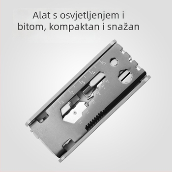 Višenamjenski alat za bicikl (Materijal: nehrđajući čelik 420 + aluminij; Set: 1; Težina: 0,191 kg; Područje primjene: alati za bicikl)