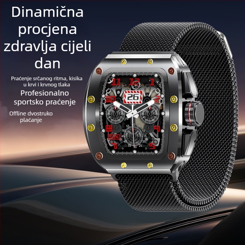 Pametni sat s NFC-om, Bluetooth pozivi, mjerenje srčanog ritma i krvnog tlaka, praćenje sna