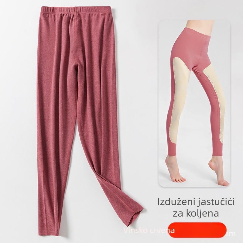 Ženske termalne Tajice za jesen i zimu, tanak flis ispod sloja, visokim strukom, oblikovanje tijela, tople hlače