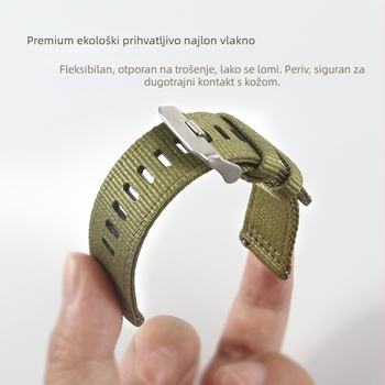 Dehang najlonska pletena narukvica za Huawei Watch GT5 i Samsung, 20mm/22mm interfejs, kopča s iglom