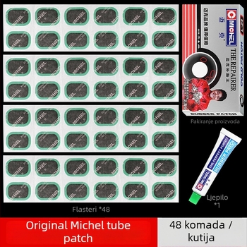 Mike Set za popravak guma s filmom za bicikl, motocikl i električno vozilo – Materijal: Drugo, Kategorija: Popravak guma, 48 komada