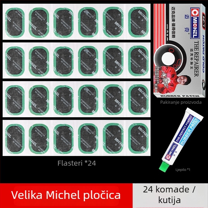 Mike Set za popravak guma s filmom za bicikl, motocikl i električno vozilo – Materijal: Drugo, Kategorija: Popravak guma, 48 komada