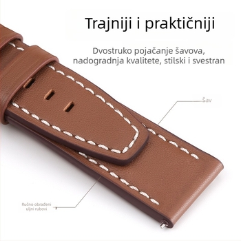Langyi 22 mm mikrovlaknasti kožni remen za Huawei GT6/GT4 Pro i Watch4 – univerzalna kompatibilnost