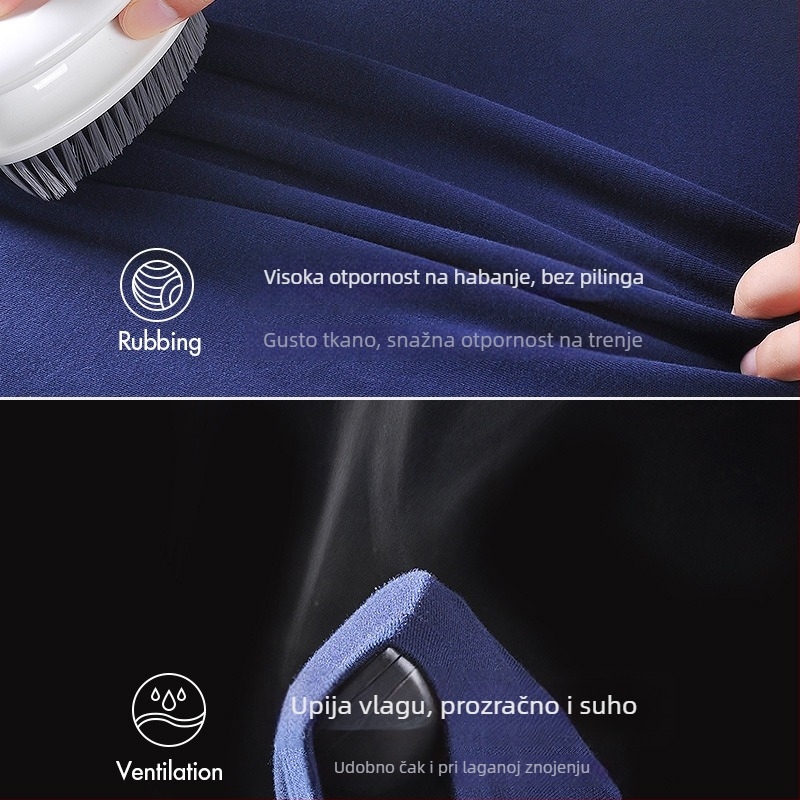 Muške termalne hlače od 100% pamuka, s flis podstavom, uskog kroja, tople, debeo materijal 201-250 g/m2