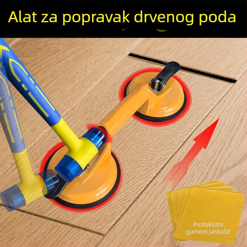 Usisna čašica za popravak praznina poda — aluminijska legura, snažna usisna snaga, otvaranje pukotina, zatezanje šavova