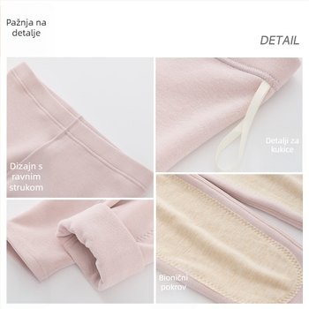 600 g izuzetno debeli zimski termalni hlače, flis unutrašnja, antibakterijski osnovni sloj, unisex
