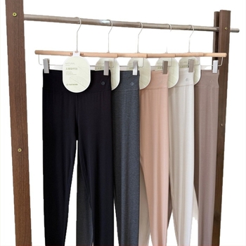 Ženske termalne hlače s visokim strukom, modalni materijal, duljina 9/10, jedan sloj, srednja težina 141–160 g/m²