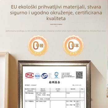 PVC kvadratna podmetač za tanjur s teksturom tkanine, nordijski stil, zapadni blagovaonski podmetač, tkanog kineskog stila, toplinska izolacija, minimalistično