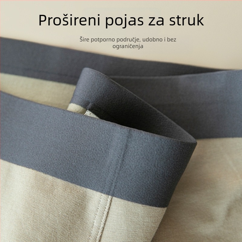Formirane muške bokserice od pamuka, antibakterijske, udobne, s širokim pojasom