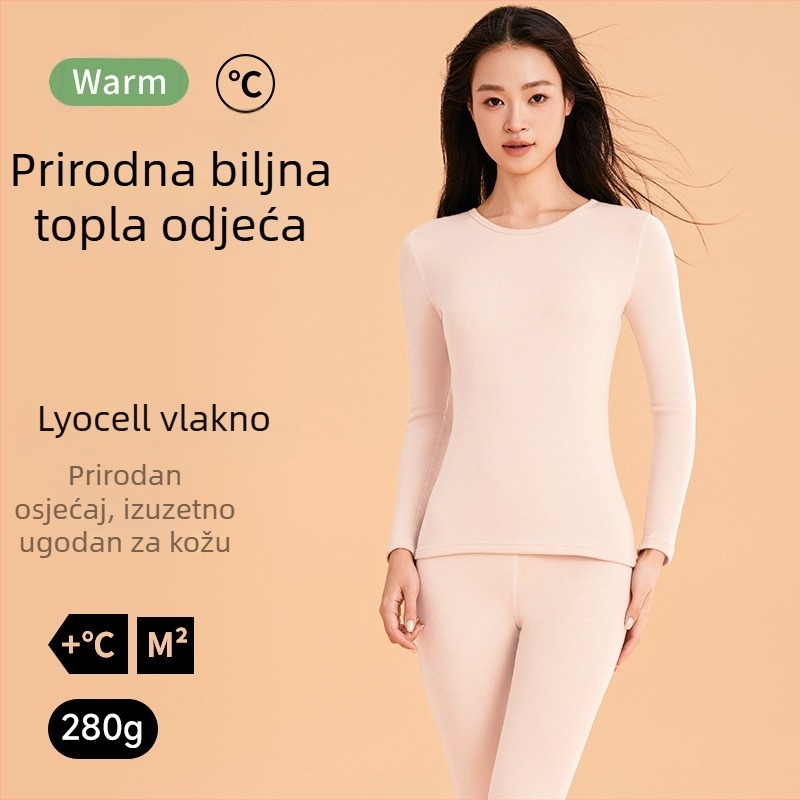 Lyocell termalni set za parove – antibakterijski gornji i donji dio, jesenska toplina, unisex
