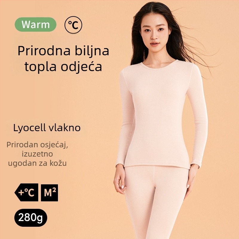 Lyocell termalni set za parove – antibakterijski gornji i donji dio, jesenska toplina, unisex