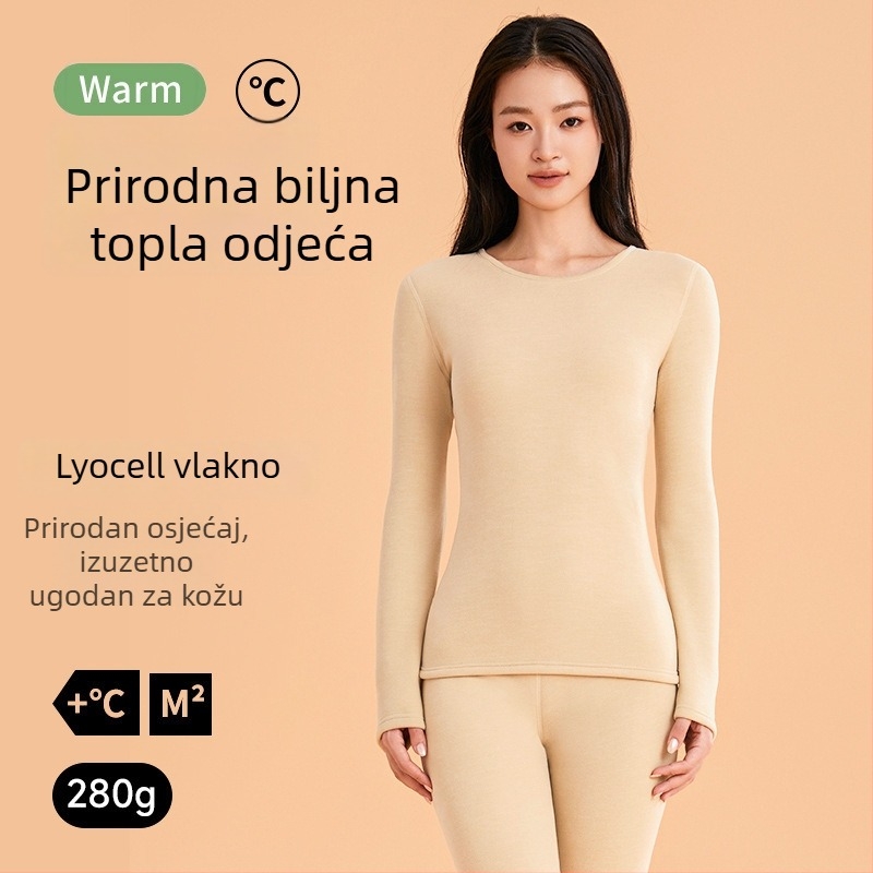 Lyocell termalni set za parove – antibakterijski gornji i donji dio, jesenska toplina, unisex
