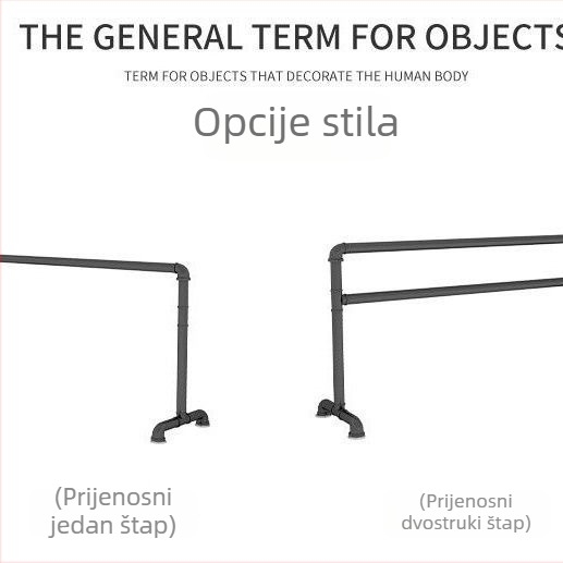 Baletna šipka – prijenosna profesionalna šipka za studijsku praksu i kućnu unutarnju upotrebu