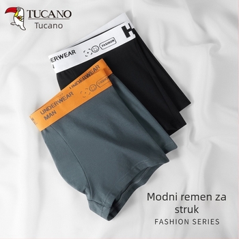 Woodpecker muške bokserice od pamuka, prozračne, pleteni materijal, srednji pojas, podstava u preponskom području od 100% regenerirane celulozne vlakne