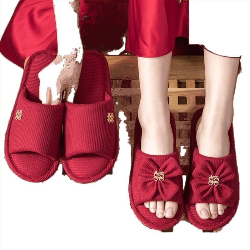 Unisex papuče za svadbu, denim gornji dio, PVC potplata, za parove