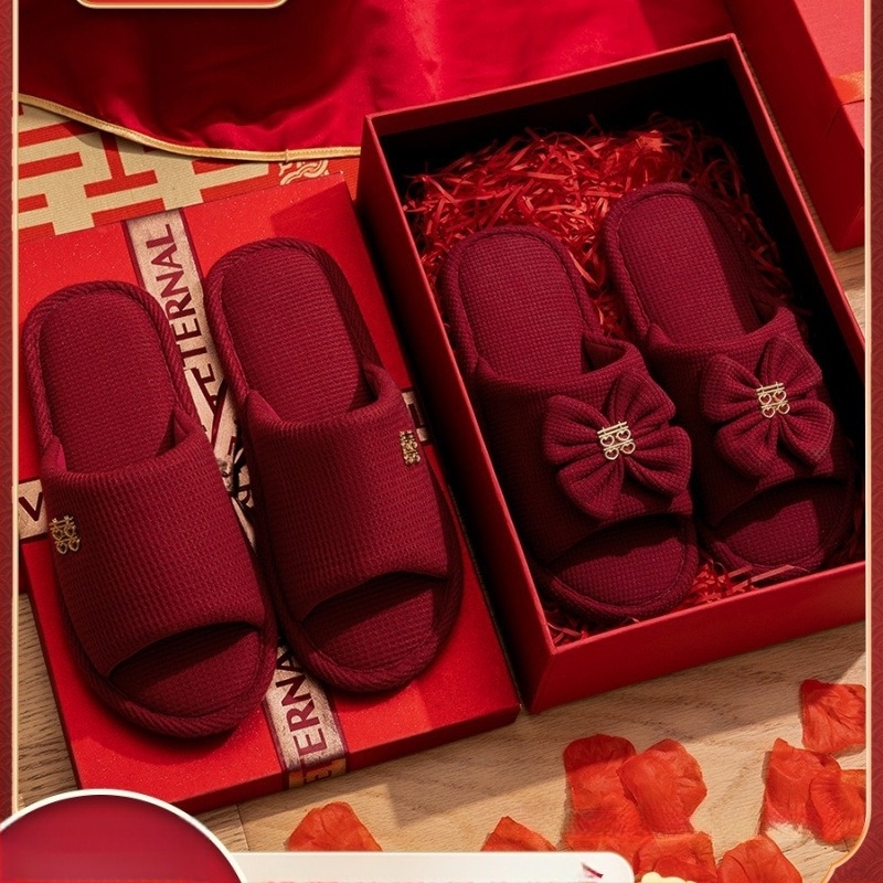 Unisex papuče za svadbu, denim gornji dio, PVC potplata, za parove