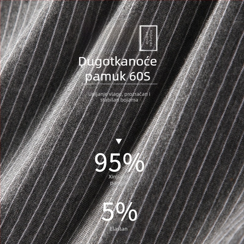 Muške gaćice s srednjim pojasom, prozračne, 95–100% pamuka, podlogu u preponama od pamuka