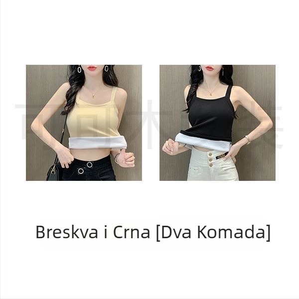 Ženski termalni prsluk, poliester, flis podstava, baršunasto unutrašnjost, izuzetno debel, pulover