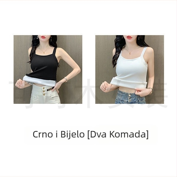 Ženski termalni prsluk, poliester, flis podstava, baršunasto unutrašnjost, izuzetno debel, pulover