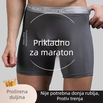 Muške besprijekorne bokserice sa srednjim strukom, prozračne od regenerirane celuloze; podstava 95–100% regenerirane celuloze; dugačke nogavice za trčanje