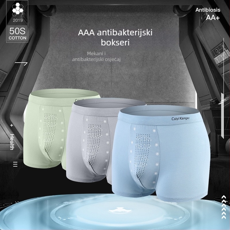Muške bokserice od Modala, s točkicama, srednji pojas, podstava u području prepona od Modala