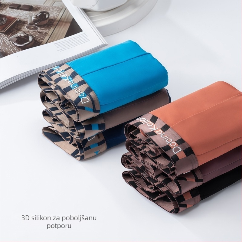 Muške gaćice od Modal materijala, antibakterijske, prozračne, brzo se suše, visok struk