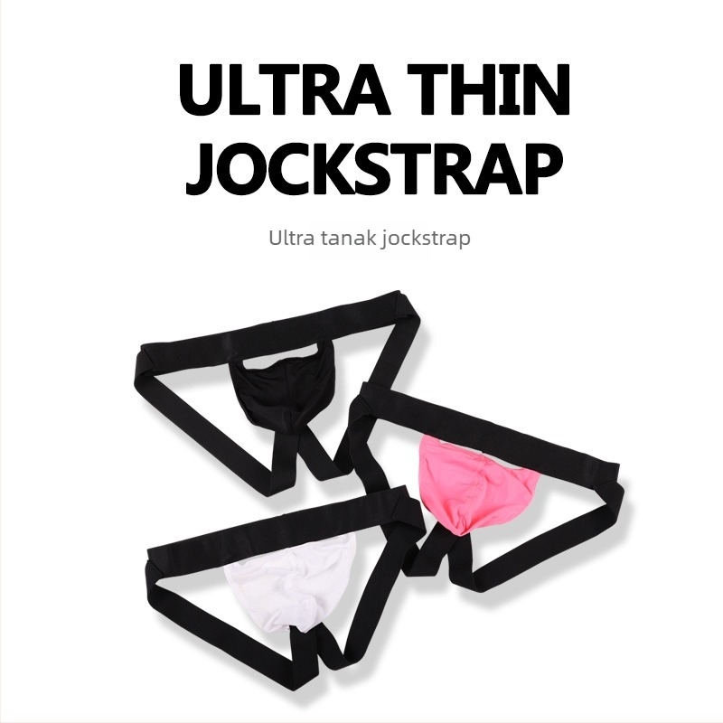 Muške thong gaćice, ultra tanke dizajn, prozračan Nylon/Spandex materijal, obična tkanina, srednji pojas, stil thong
