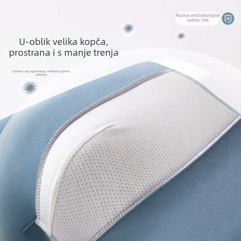 Muške bokserice, 95–100% pamuka, pleteni materijal, srednje visine struka, prozračne i elastične, podstava u području prepona viskozna 80–90%.