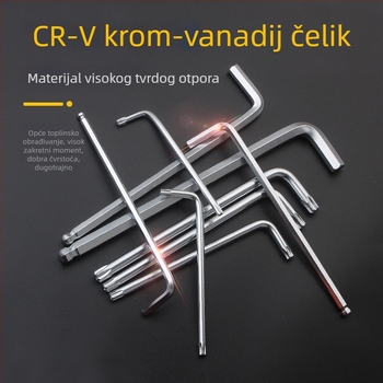 Tianhu 9-dijelni set imbus ključeva s kugličnim krajem, hex socket, 45# čelik