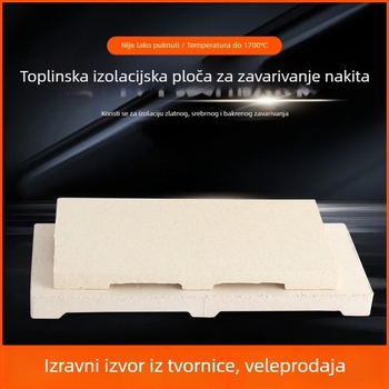 Tooltos vatrootporne cigle i ploče za zavarivanje za zlato i srebro — kvadratne i šesterokutne ploče
