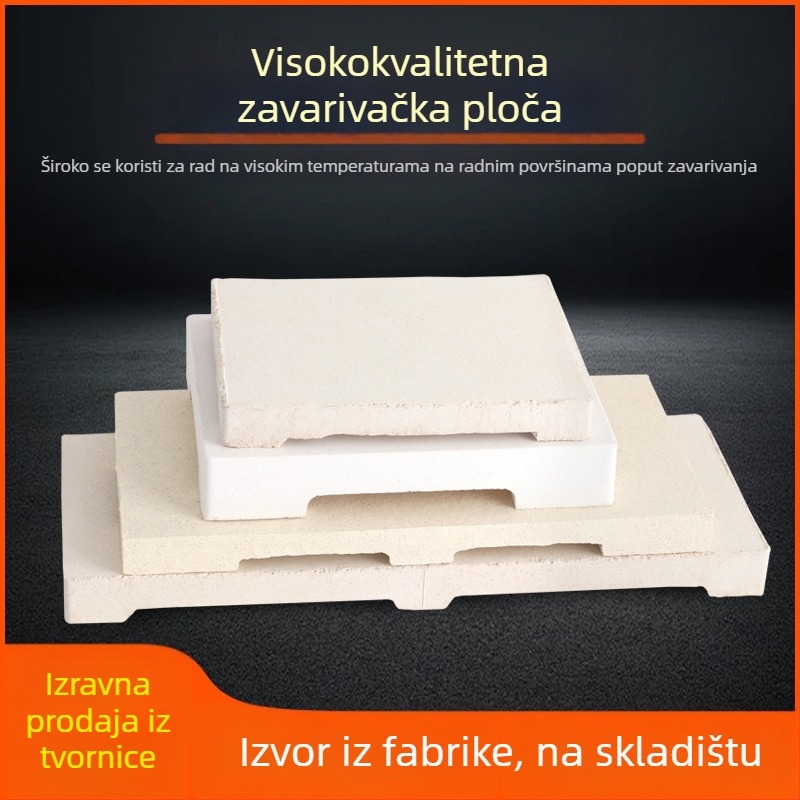 Tooltos vatrootporne cigle i ploče za zavarivanje za zlato i srebro — kvadratne i šesterokutne ploče