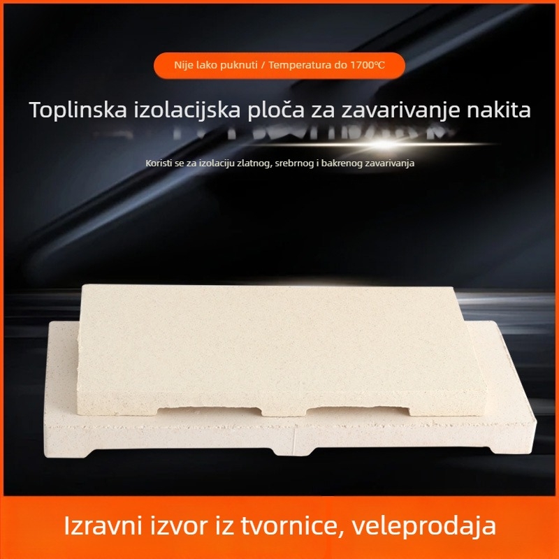 Tooltos vatrootporne cigle i ploče za zavarivanje za zlato i srebro — kvadratne i šesterokutne ploče