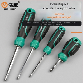 Haowei magnetski i izolirani set odvijača s križnom i ravnom glavom, Cr-V čelik, ručka PP