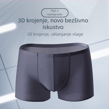 Muške bokserice 85% najlon – srednji pojas, jednobojni uzorak, podstava prepona 80–90% najlon, U-oblik