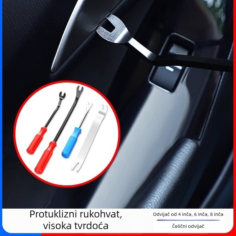 Alat za demontažu unutarnjih ploča automobila s pry barom, za popravke automobila, različiti materijali