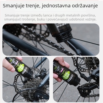 Lančano ulje za bicikle s PTFE — otporno mazivo na prašinu i koroziju za održavanje lanaca