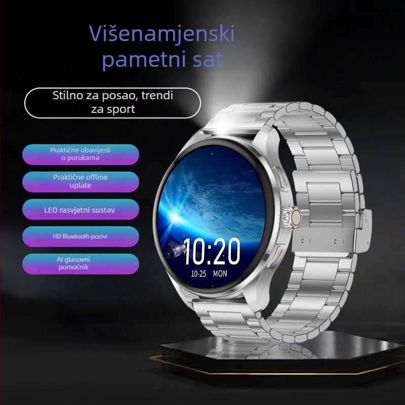 Pametni sat s AMOLED zaslonom, Bluetooth pozivi, praćenje otkucaja srca, krvnog tlaka i zasićenosti kisikom