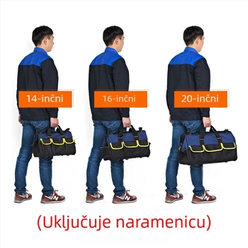 Torba za alat – prijenosna preko ramena i crossbody, Oxford plat, nosivost: 11, za nošenje i organiziranje alata