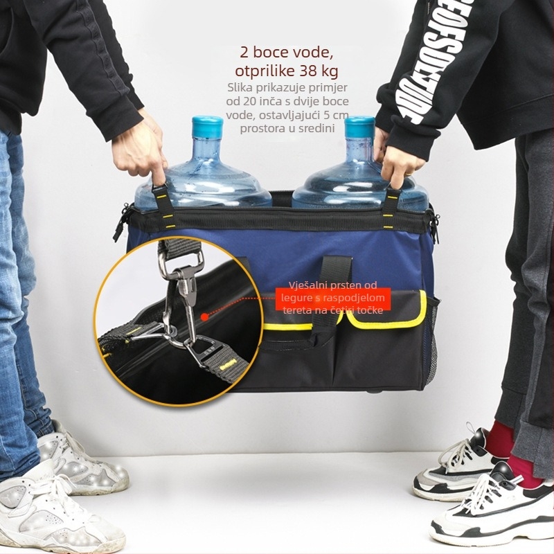 Torba za alat – prijenosna preko ramena i crossbody, Oxford plat, nosivost: 11, za nošenje i organiziranje alata